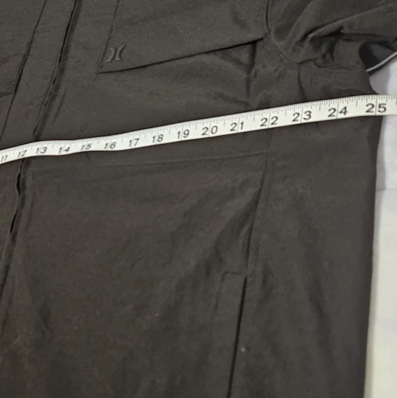 Hurley men's black windbreaker jacket with full zip closure Size L - Picture 14 of 16